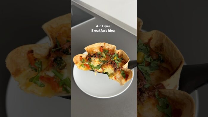 High-Protein Breakfast in 20 Minutes 🦐 Easy Air fryer recipe with eggs