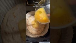 High protein breakfast Air Fryer recipe ✨🤌 #breakfast #breakfastrecipe #healthy #shorts