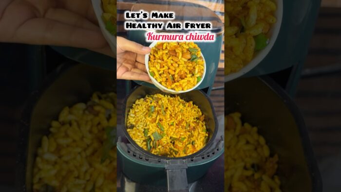 Kurmura Chiwda😍#airfryer#recipe#cooking#viralvideo#shorts#food#chivda#asmr#shot#instant#trending#