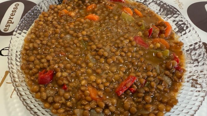 LENTEJAS ESTOFADAS CON VERDURAS 🌽 CON THERMOMIX 7😋!!