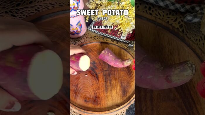 Let’s try healthy sweet potato chips in Air fryer #shorts #parishahomekitchen #airfryer