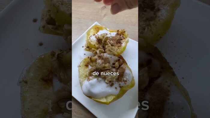 🍎 Manzana asada en Airfryer: desayuno rápido y saludable #receta