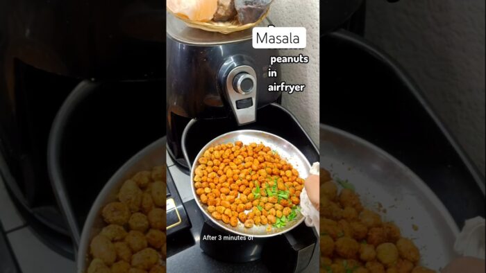 Masala Peanuts in Airfryer #shortsfeed