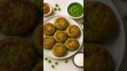 Never Soggy Air Fryer Pea Tikkis (Game-Changing Method) #indianfood #yummy