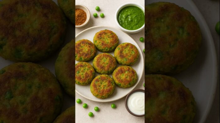 Never Soggy Air Fryer Pea Tikkis (Game-Changing Method) #indianfood #yummy