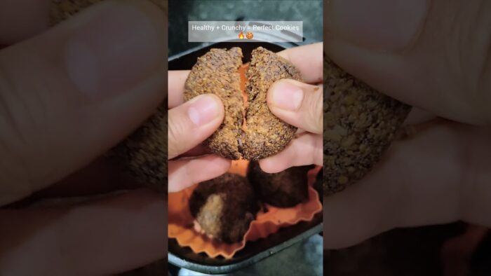 🍪Only 3-Ingredient Healthy Cookies in Airfryer!🍪#youtubeshorts #airfryerrecipes #tepukkartu #viral