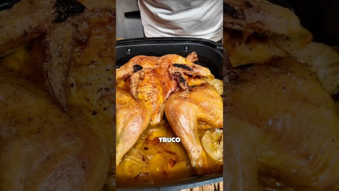 POLLO ASADO PERFECTO EN AIRFRYER 🍗💨#recetas #receta #freidoradeaire #airfryer #healthy #slaudable