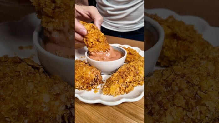 POLLO KFC 🍗 SALUDABLE 💚#receta #recetas #Airfryer #Recetastop #Saludable #Recetassanas #KFC #fit