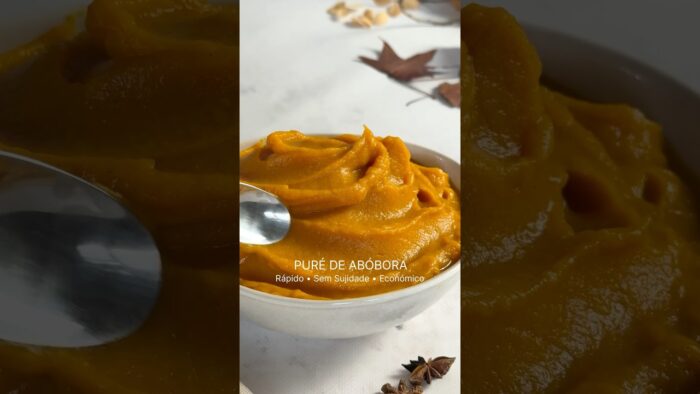 PURÉ DE ABÓBORA • RÁPIDO • SEM SUJIDADE • ECONÓMICO • Na AIRFRYER- receita nos 3…