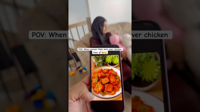 Paneer tikka recipe in air fryer 🤤 #food #shorts