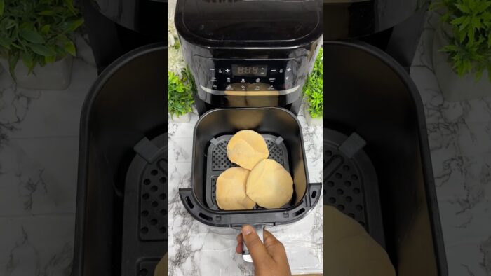 Papad crujiente sin aceite en freidora de aire | Snack en 3 minutos en freidora de aire