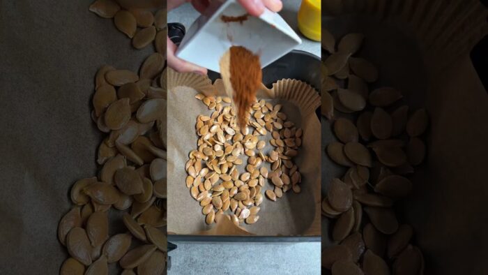 Pipas de calabaza en freidora de aire #easyrecipes #recetas #recetavegana