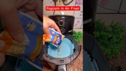 Popcorn using Air fryer…!! #popcorn #airfryer #recipe #food #shorts #ytshorts #heenaprajapati