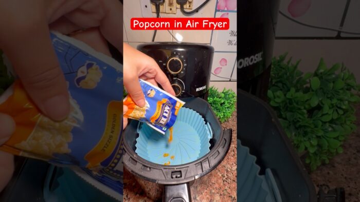 Popcorn using Air fryer…!! #popcorn #airfryer #recipe #food #shorts #ytshorts #heenaprajapati