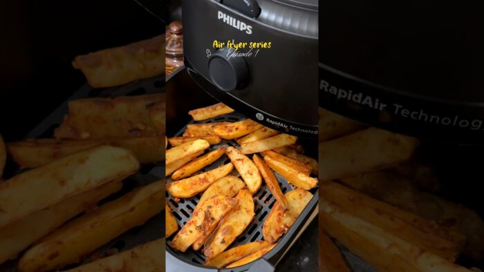 Potato wedges 💗 Air fryer series (Part – 1) #shorts #potatowedges