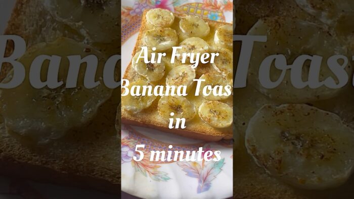 Quick Air Fryer Recipe:Banana Toast in 5 Mins!🔥 #indianfoodshorts#food#recipe