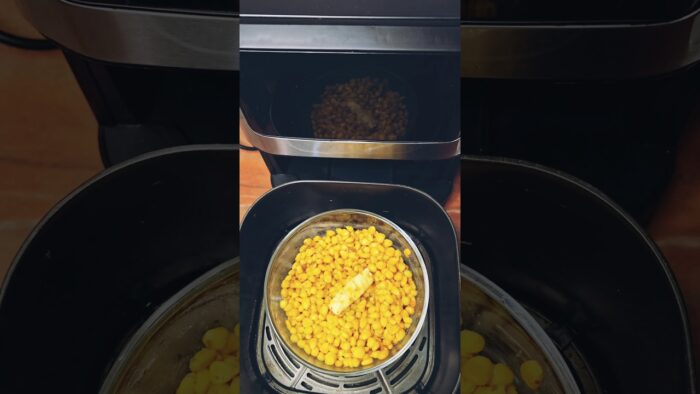 Quick & Easy Airfryer Snacks! #sweetcorn #masalacorn #shorts #reels #sweetcornrecipes #recipe #food