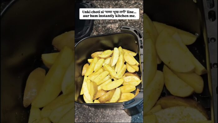 Quick Mom Recipe: Kids Favorite Air Fryer Aloo Fry ❤️#momrecipe #eveningsnacks#lifewithkids #momlife