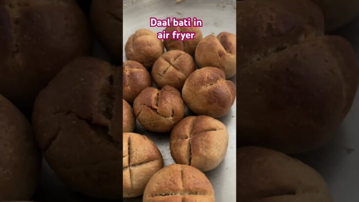 Rajasthani famous daal bati in Air fryer #airfryerrecipes #daalbaati #rajasthanifood #whatscooking