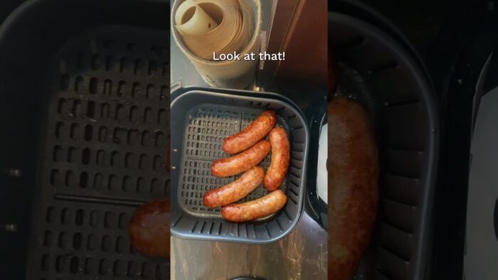 Salchichas en freidora de aire
