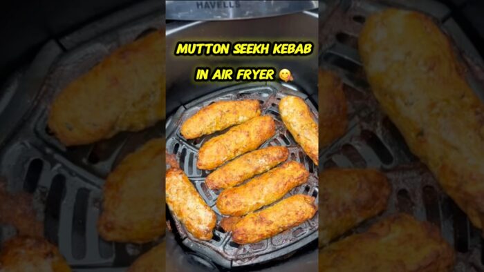 Seekh Kabab In Air Fryer 😋 #food #shorts #seekhkabab  #kabab #recipe #airfryer #cooking #foodlover
