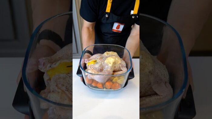 Simple roast chicken in NinjaCrispi Pro