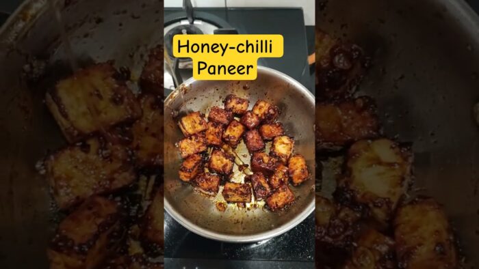 Tasty Butter Garlic Honey Chilli #paneer #airfryer Starter Recipe #shorts #malayalam #foodie #viral