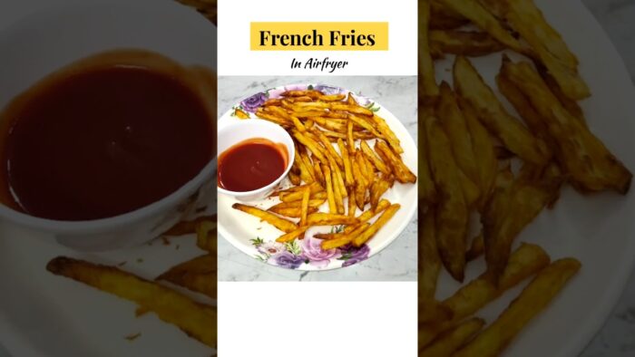 Try this low calorie french fries at home!!🍟..#frenchfries #airfryer #airfryerrecipe #viralshorts