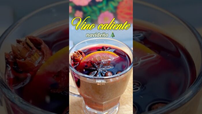 VINO CALIENTE ESPECIADO NAVIDEÑO 🍷 🎄 La Receta Tradicional | Glühwein FÁCIL #shorts #shortvideo