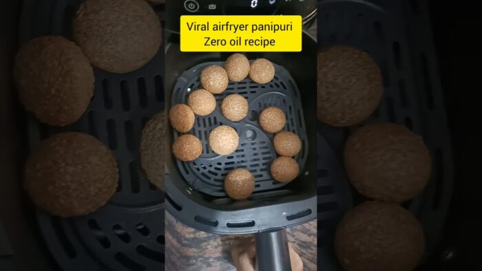 viral airfryer panipuri recipe#zero oil recipe#easy recipe#how to make panipuri in airfryer#shorts#