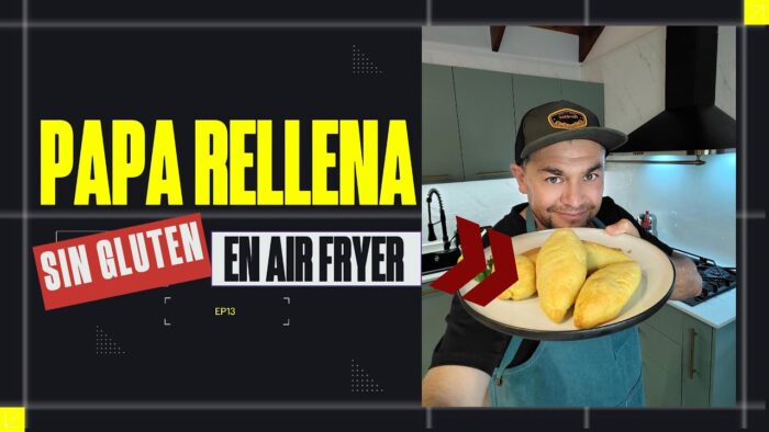 🥔✨ ¡PAPA RELLENA SIN GLUTEN EN FREIDORA DE AIRE! ✨🥔