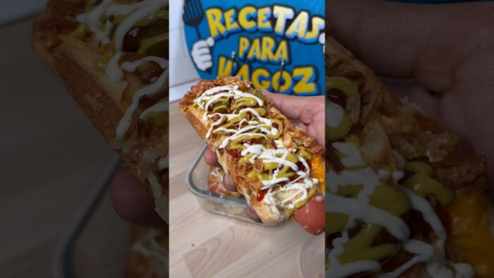 ￼ perritos calientes fáciles, receta hot dog rápida, perrito freidora aire, perrito horno