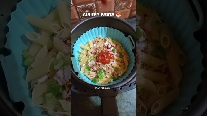 AIR FRY PASTA RECIPE 🍝|no boil mac n cheese pasta 🥰 |#shorts #pasta #airfryer #youtubeshorts #viral