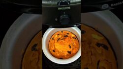 Air Fryer Christmas Cake 😍 | No Oven | Easy Cake Recipe #shorts #airfryer #christmascake