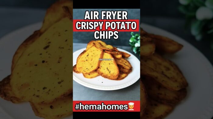 Air Fryer Crispy Potato Chips | Healthy & Crunchy Snack Recipe 🥔😋 #hemahomes🧑‍🍳
