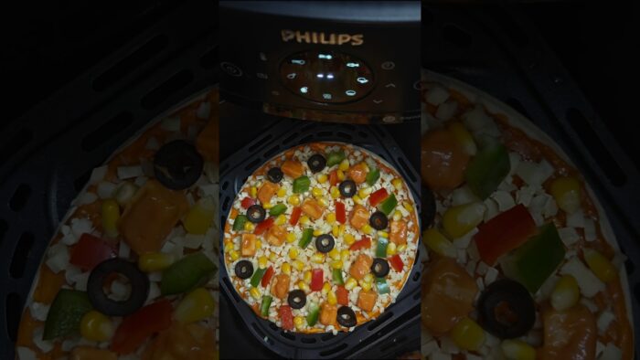 Air Fryer Pizza in 10 Minutes 🍕🔥 | Super Crispy & Cheesy 🍕✨ #shorts #pizza #viralvideo #trending