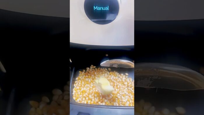 Air Fryer Popcorn Recipe | Crispy Homemade Popcorn in 5 Minutes”#shorts