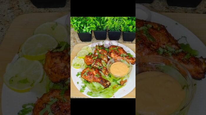 Air fryer tandoori chicken 🐓 #shortsfeed#shorts#viral#trending#trendingnow#fry#easyrecipe#song