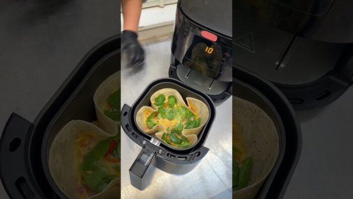 Airfryer Breakfast Omelet! Fluff, fold, and feast 🍳😋