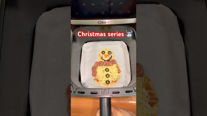 Airfryer Christmas Series ☃️🥳🎉| Part-4 | #snowmanchallenge #food #viralshorts #trending #christmas