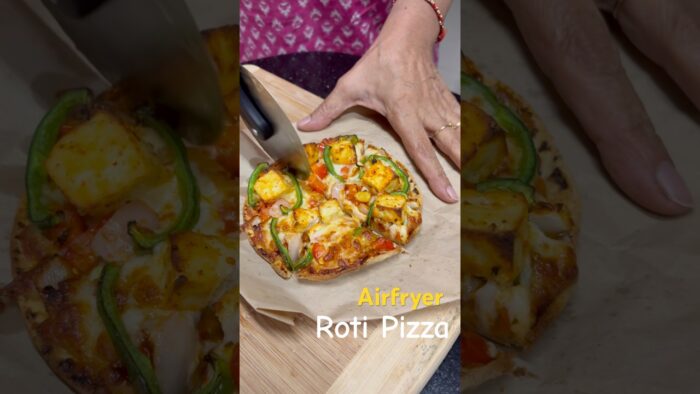 Airfryer Roti Pizza | Homemade Healthy Pizza Recipe