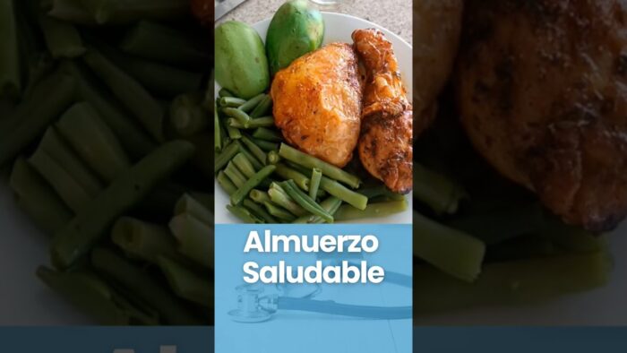 Almuerzo Saludable con pollito en la freidora de aire 🔥