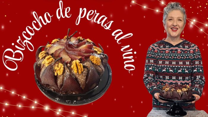🎄🍐 BIZCOCHO DE PERAS AL VINO TINTO 🍐🎄 RECETA DE NAVIDAD con Thermomix® y Cookidoo® #TM7  🔝