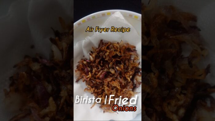 Birista Fried Onions | Air Fryer Recipe | #shortsfeed