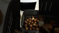 Castañas asadas en freidora de aire #castañas
