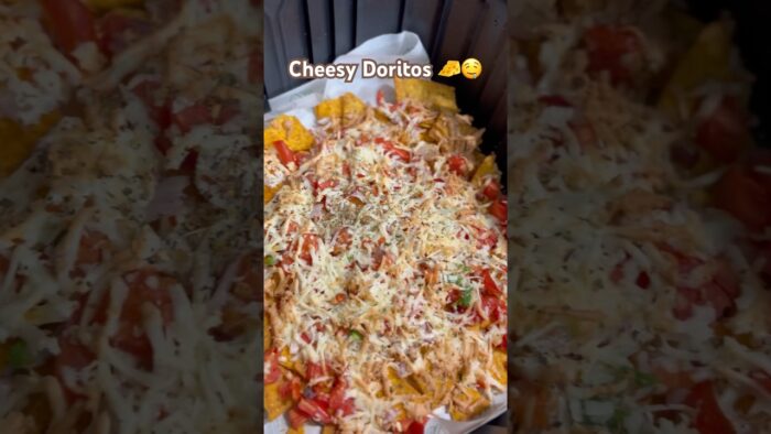 Cheesy Doritos 🧀🤤 #shorts #ytshorts #shortvideo #shortsfeed #airfryerrecipes #snacks