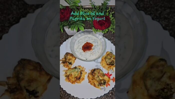 Cheesy Smashed Broccoli Recipe (Air Fryer) | 20 Minute Dinner with Yogurt Dip #ytshorts #shorts