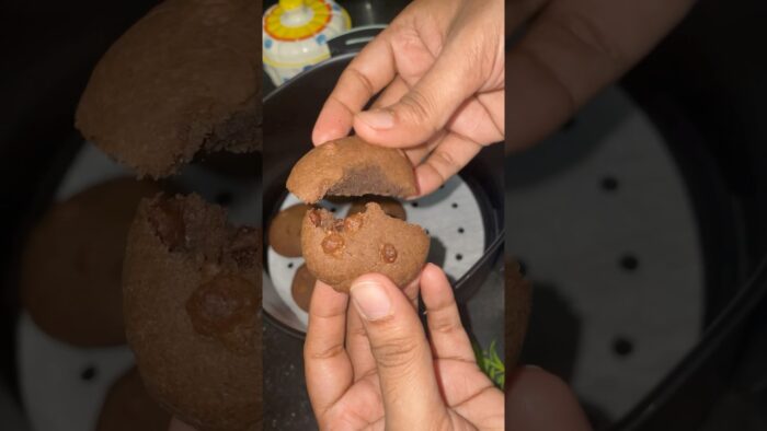 Chocolate Chip Cookies 😍🍪 | Easy air fryer Recipe 🌿#short