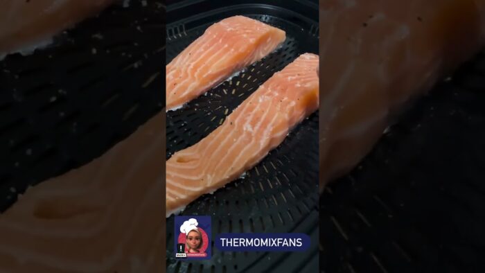 Cocina en niveles Thermomix ! Salmon con arroz basmati y salsa crema de eneldo! Receta Thermomix tm7