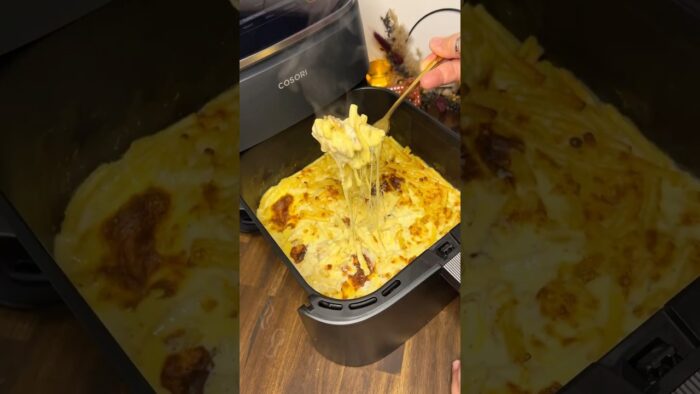 Cremiges One Pot Mac&Cheese im Airfryer #viralshort #foodtok #airfryer #foryou #recipe